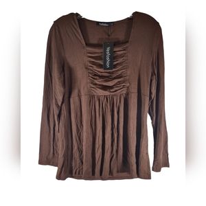 Yesfashion women's long sleeve blouse size Large